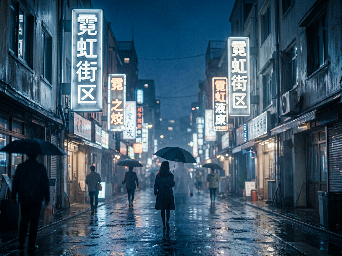 霓虹街区 AI素材 064
