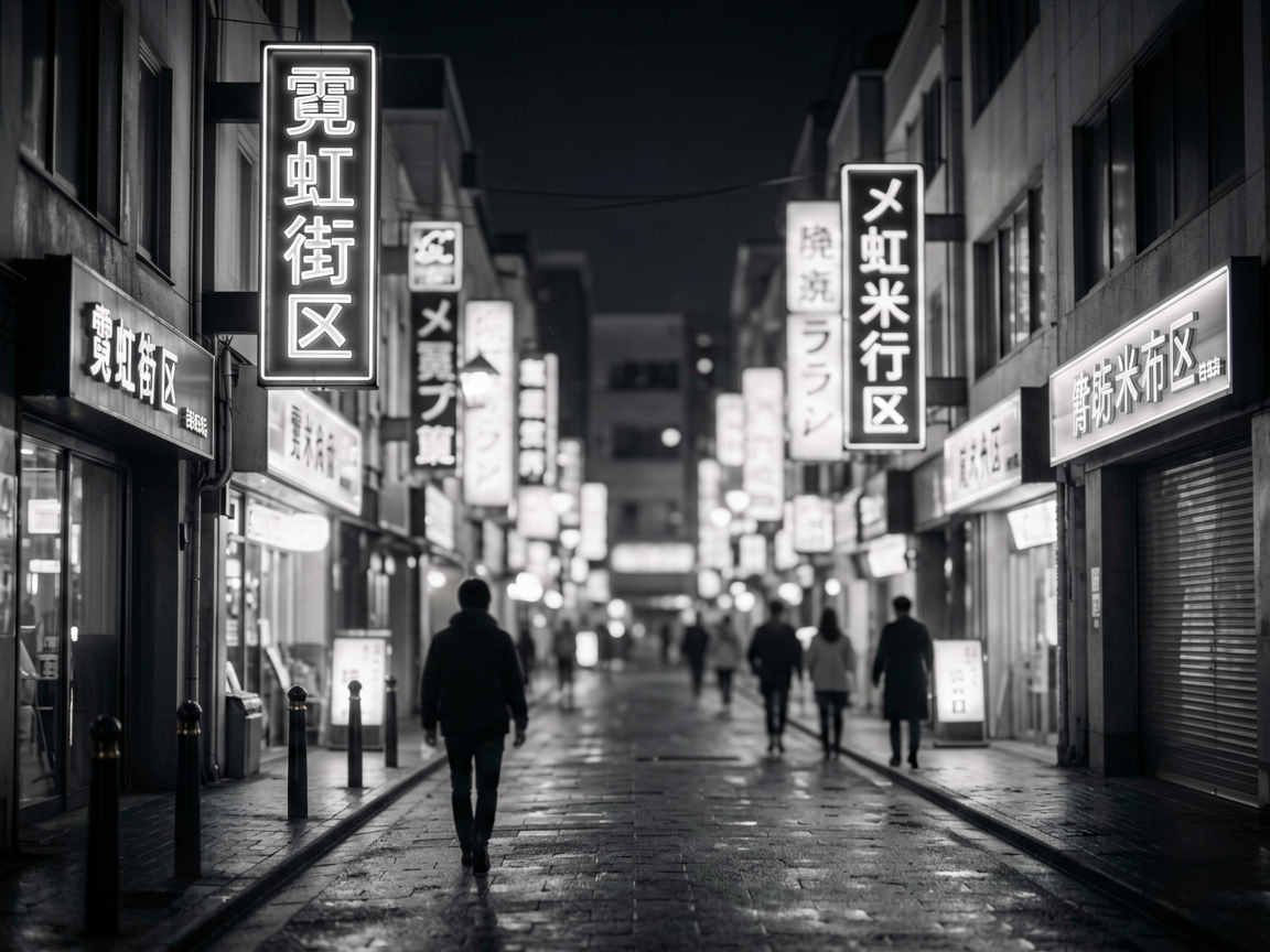 霓虹街区 AI素材 069