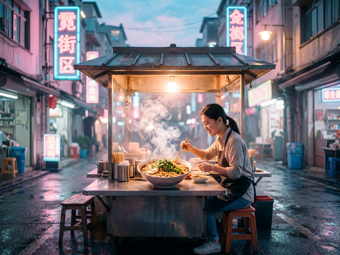 霓虹街区 AI素材 075