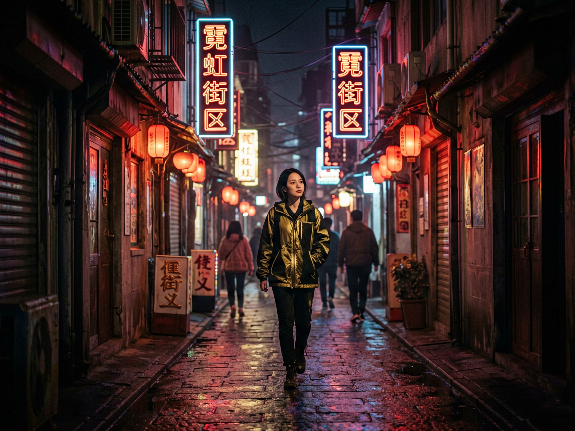霓虹街区 AI素材 081