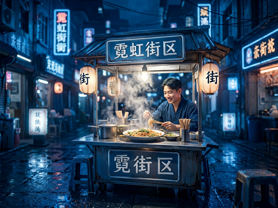 霓虹街区 AI素材 085