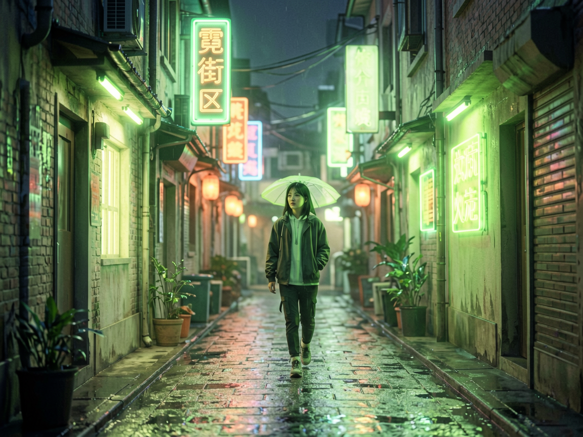 霓虹街区 AI素材 086
