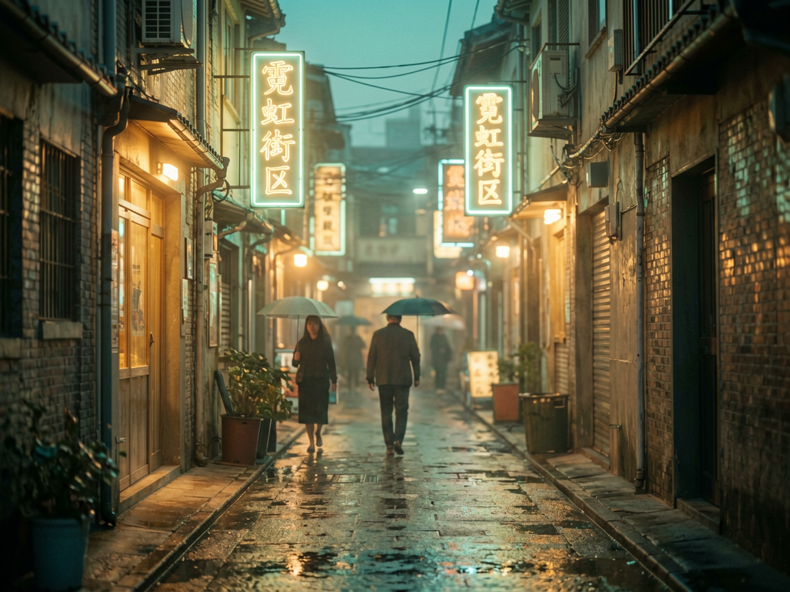 霓虹街区 AI素材 091
