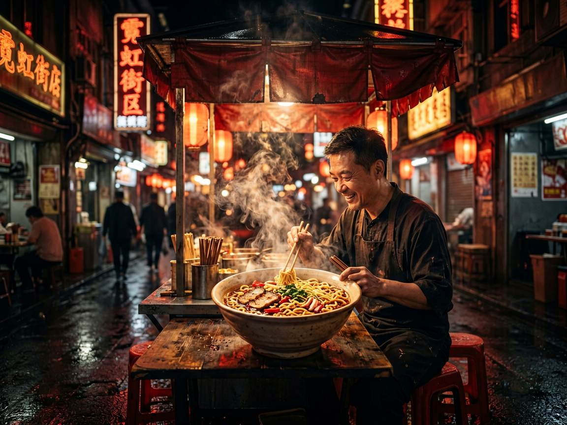 霓虹街区 AI素材 095
