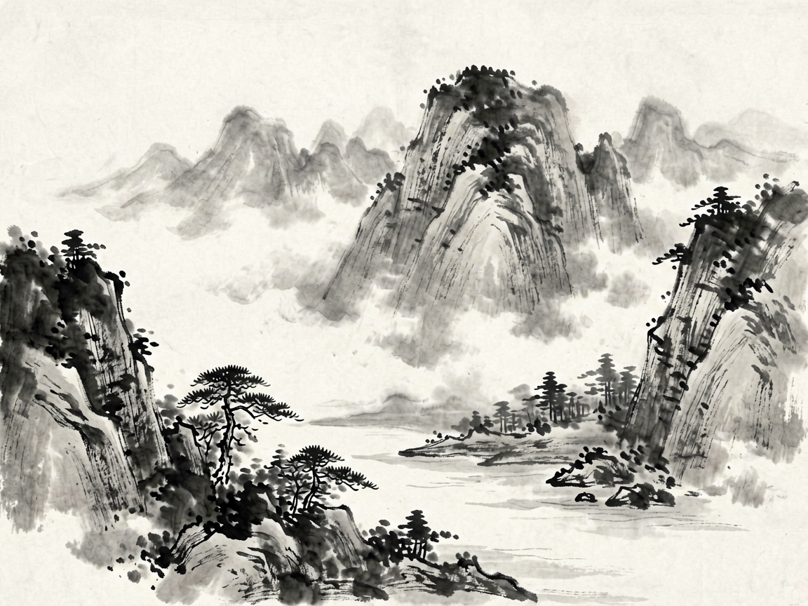 山水古风 AI素材 006