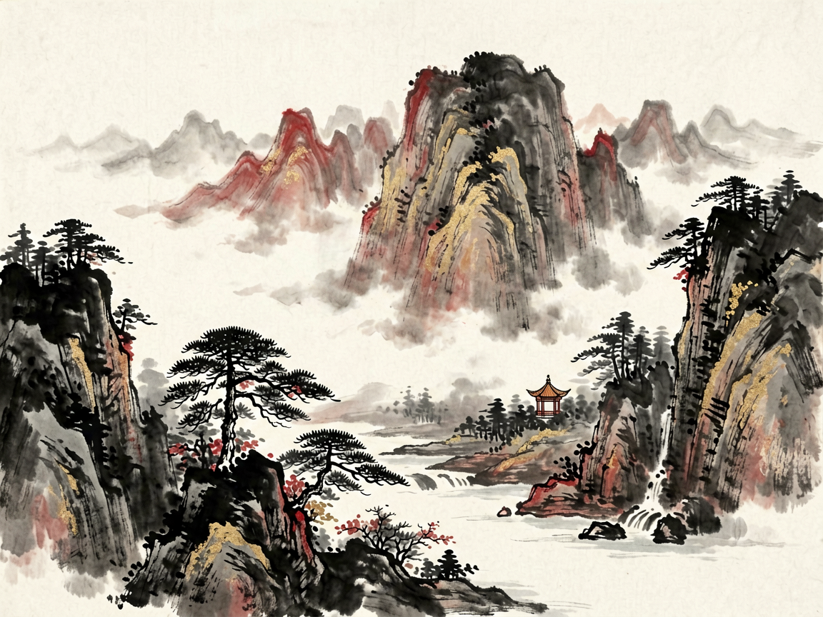 山水古风 AI素材 011
