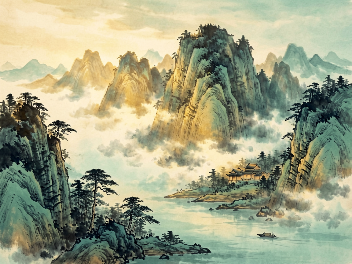 山水古风 AI素材 021