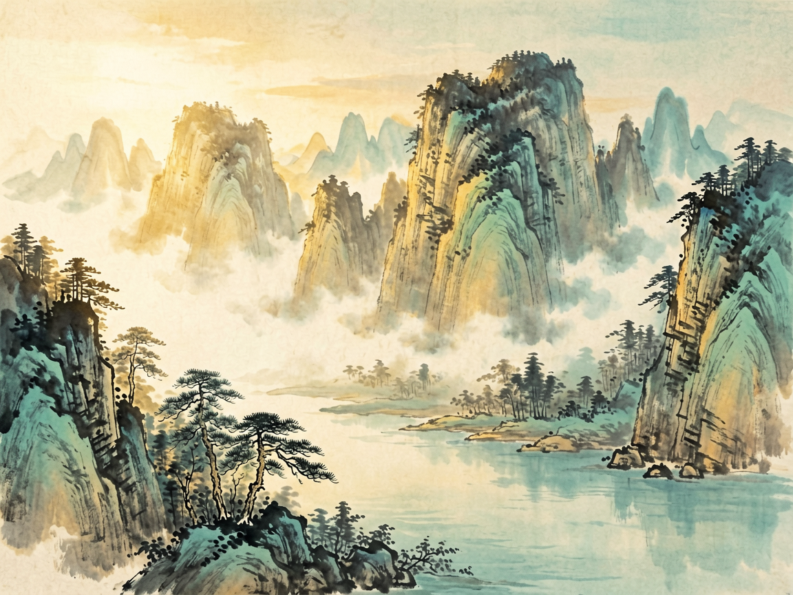 山水古风 AI素材 056