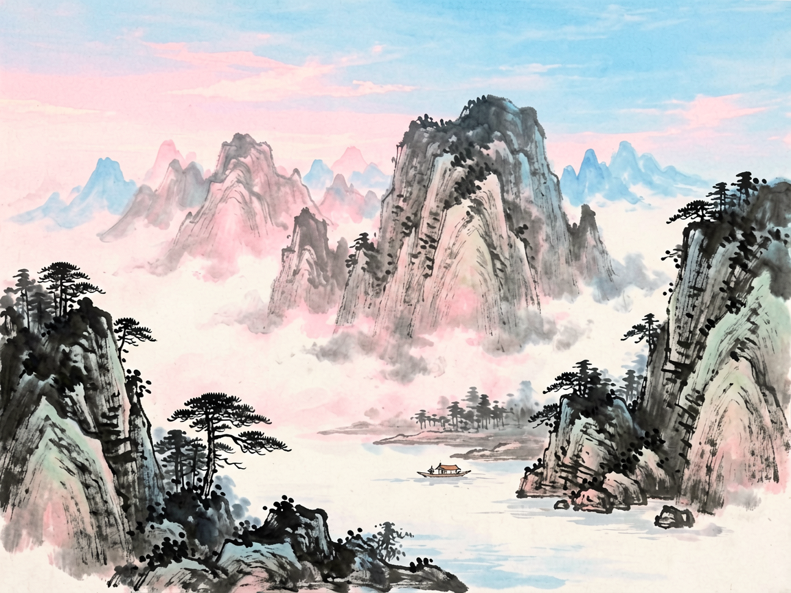 山水古风 AI素材 061