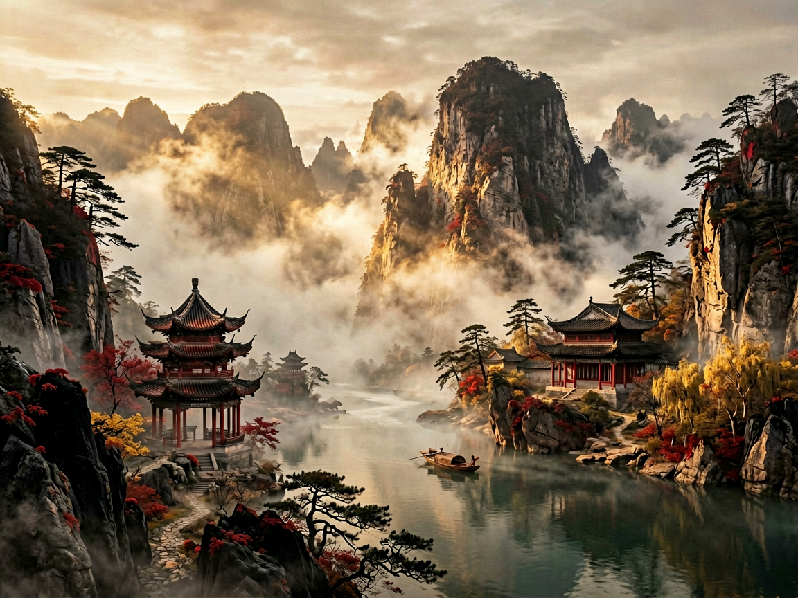 山水古风 AI素材 095