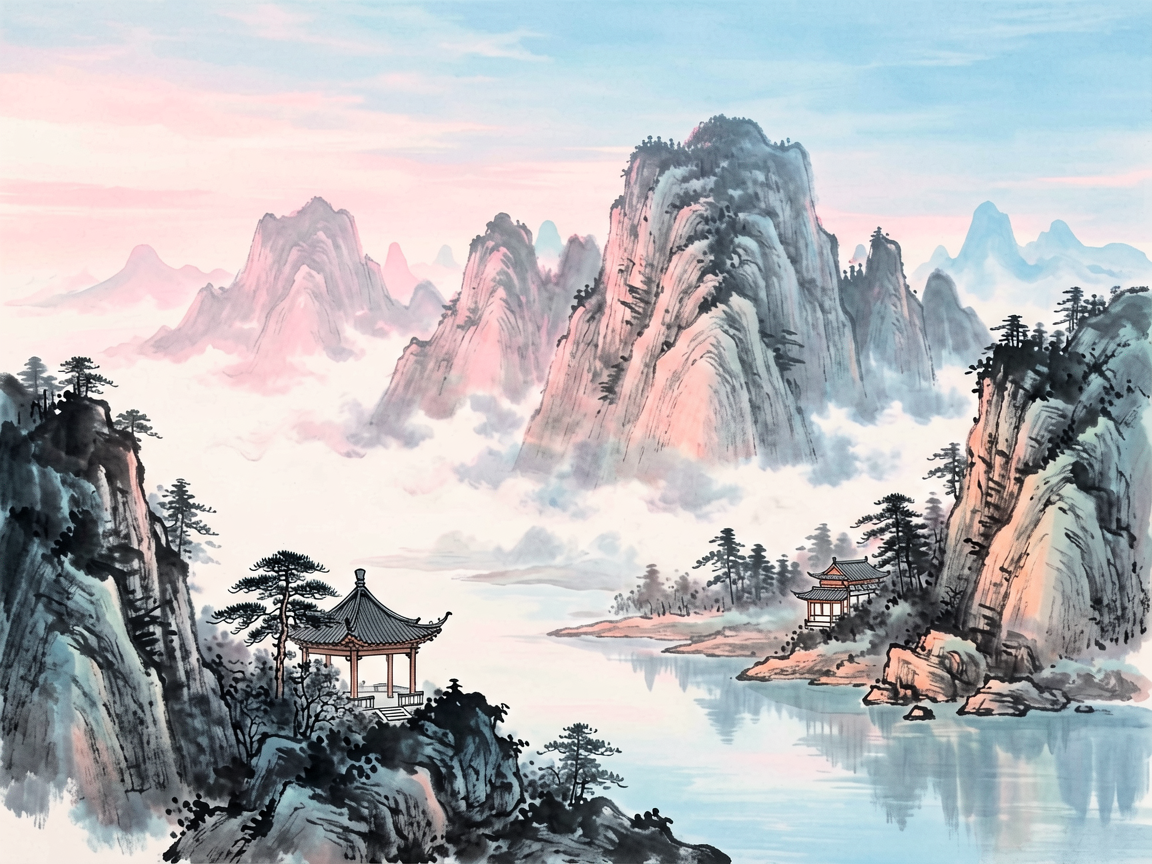 山水古风 AI素材 096
