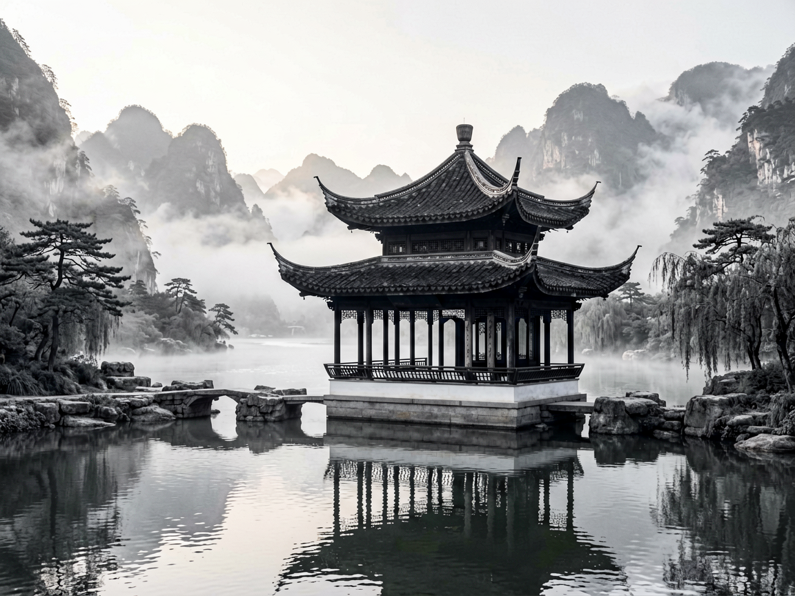 山水古风 AI素材 097