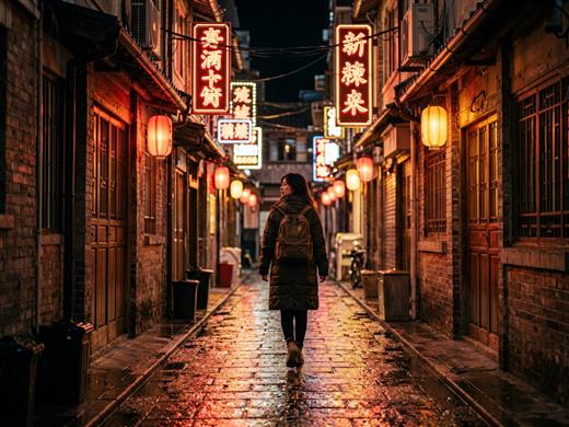 霓虹街区 AI素材 0026