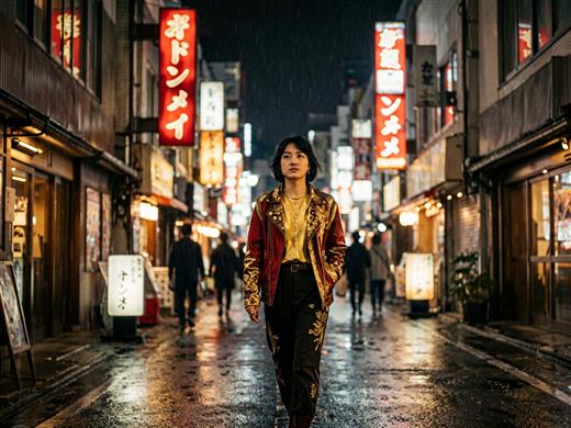 霓虹街区 AI素材 0068