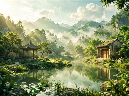 山水古风 AI素材 0010