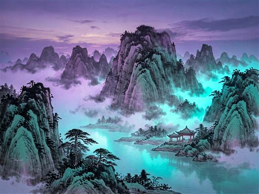 山水古风 AI素材 0011