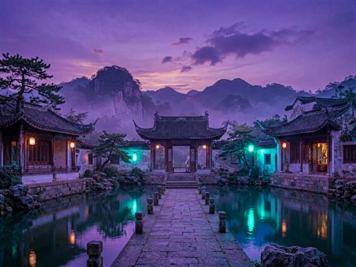 山水古风 AI素材 0025