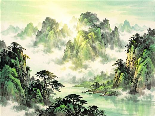 山水古风 AI素材 0031
