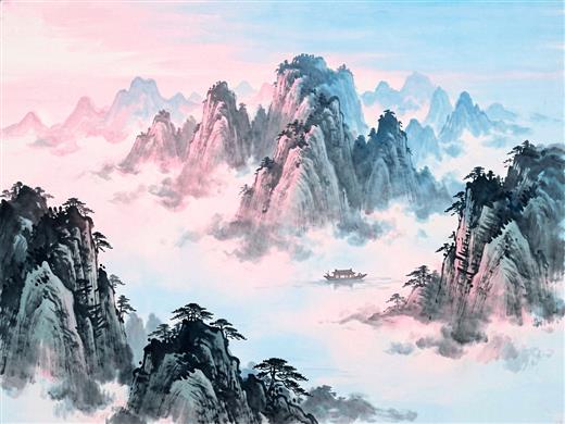 山水古风 AI素材 0041