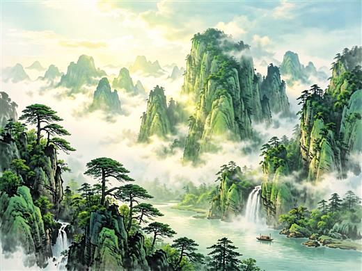 山水古风 AI素材 0066