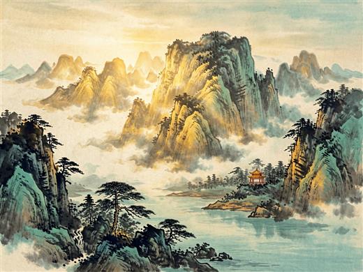 山水古风 AI素材 0071