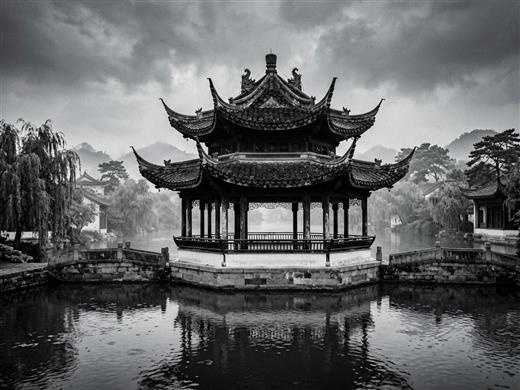 山水古风 AI素材 0077