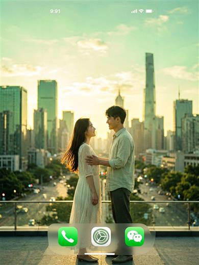 情侣壁纸 AI素材 0010