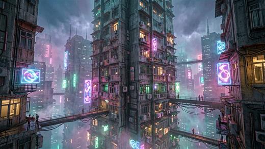 赛博城市 AI素材 0005
