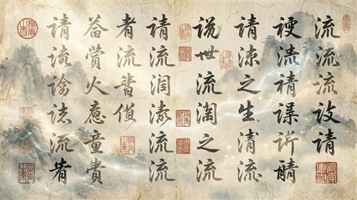 书法字体 AI素材 0016