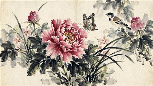 国风花鸟 AI素材 0008