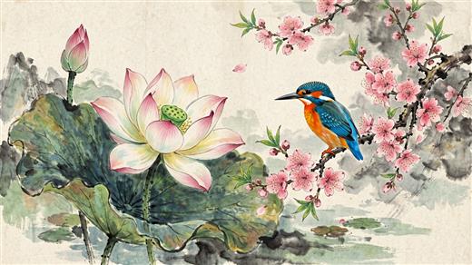 国风花鸟 AI素材 0031