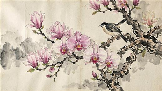 国风花鸟 AI素材 0042