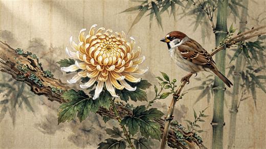 国风花鸟 AI素材 0048