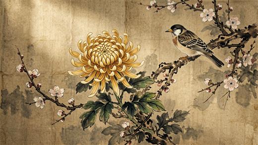 国风花鸟 AI素材 0049