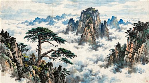 水墨山水 AI素材 0012
