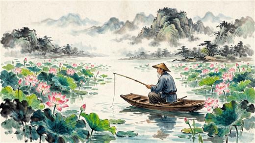 水墨山水 AI素材 0033