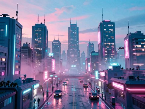 赛博城市 AI素材 061