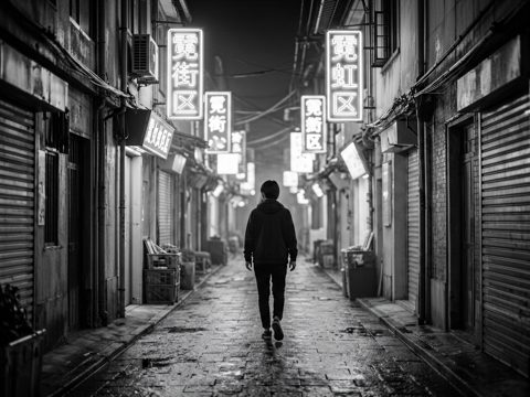 霓虹街区 AI素材 006
