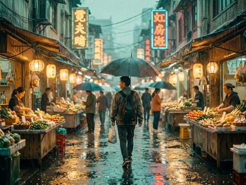 霓虹街区 AI素材 007