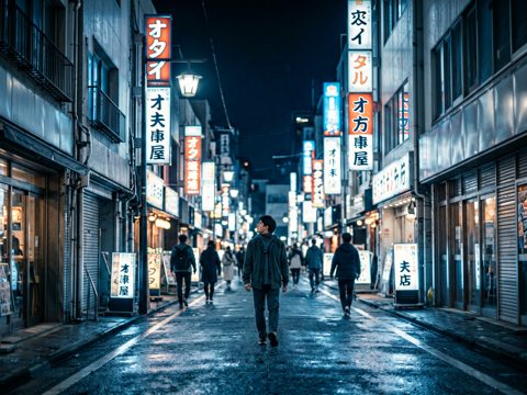 霓虹街区 AI素材 008