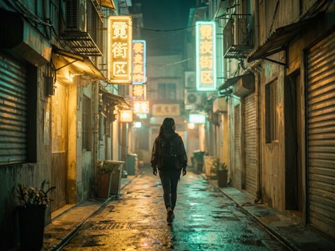 霓虹街区 AI素材 021