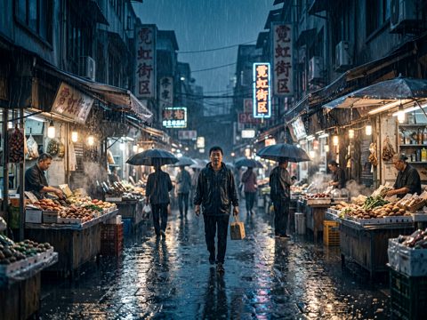 霓虹街区 AI素材 022