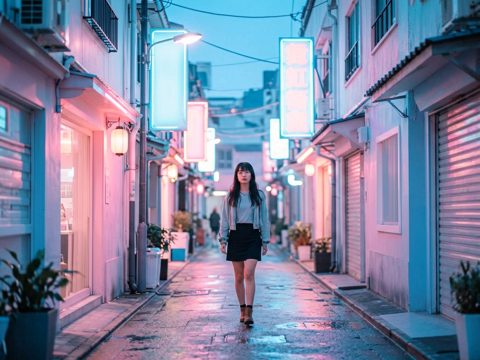 霓虹街区 AI素材 026
