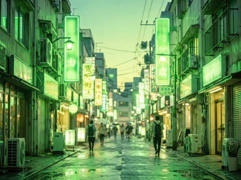 霓虹街区 AI素材 044