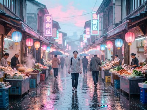 霓虹街区 AI素材 047