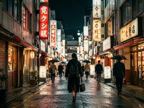 霓虹街区 AI素材 053