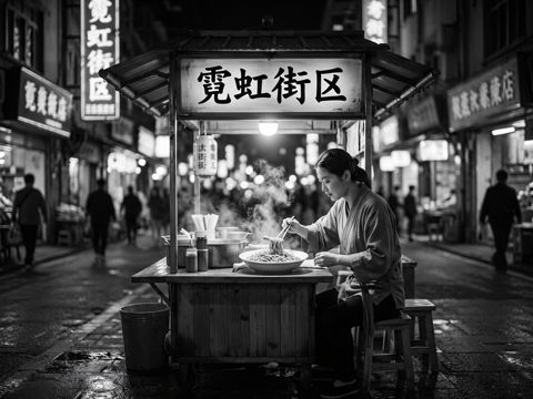 霓虹街区 AI素材 055