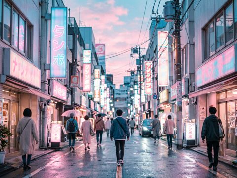 霓虹街区 AI素材 068