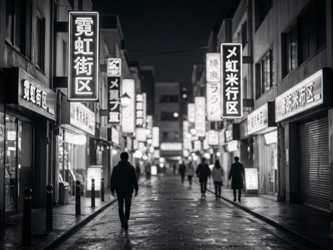 霓虹街区 AI素材 069