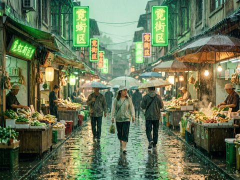 霓虹街区 AI素材 072